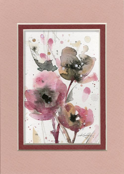 Petite Impressions 4 - Flower Painting by Kathy Morton Stanion by Kathy Morton Stanion