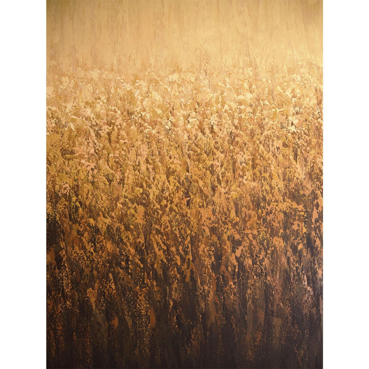 Organic Abstract Acrylic Painting By Suzanne Vaughan, 36 X 48", Summer Harvest - Color Field, Original Artwork