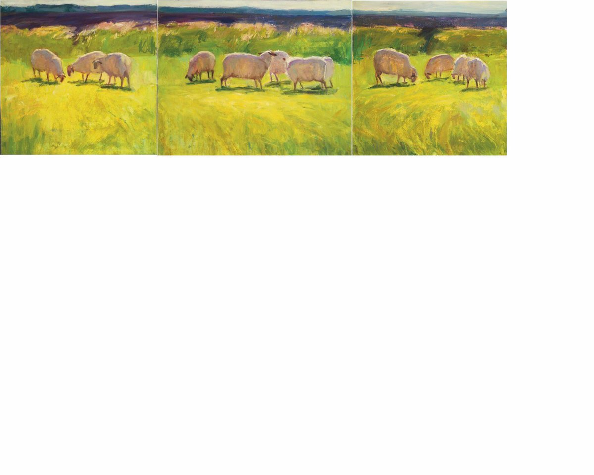 Impressionistic Animal Oil Painting By Olga Samar, 20 X 16", Antonivka