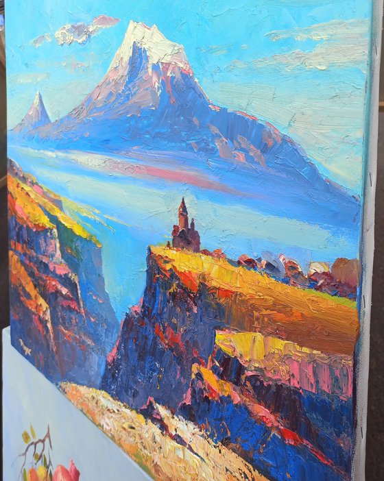 Ararat (60x50cm oil painting, ready to hang)