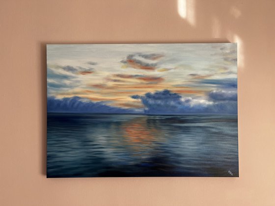 Dawn over Mediterranean: Homebound