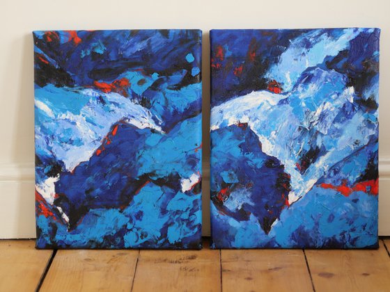 Frozen Peaks - Diptych