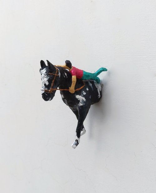 Trick Horse Riding Paper Sculpture by Shweta  Mahajan
