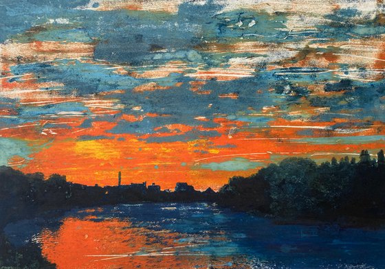 My Ever Changing Moods II (River Thames, Sunset) 4/4
