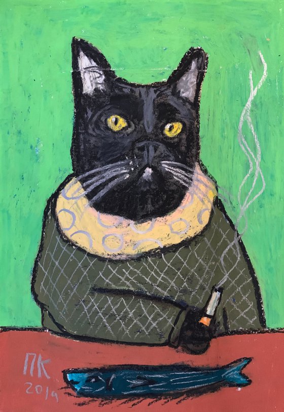 Smoking cat #13