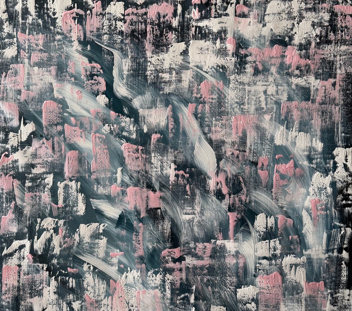 Organic Abstract Acrylic Painting By Alanah Jarvis, 56 X 47, Mind Momentum, Original Artwork