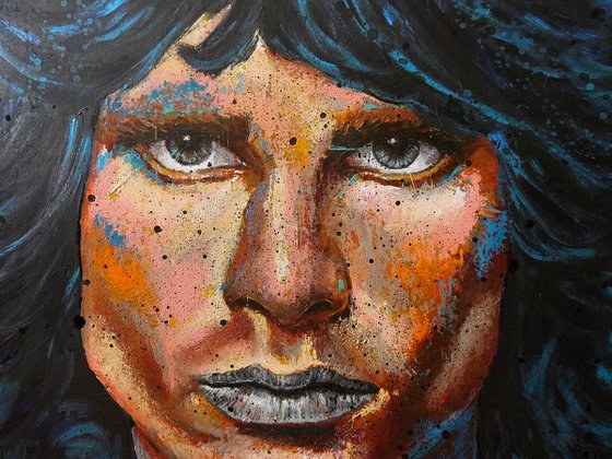 Portrait Jim Morrison Celebrity POP The Doors XTRA large