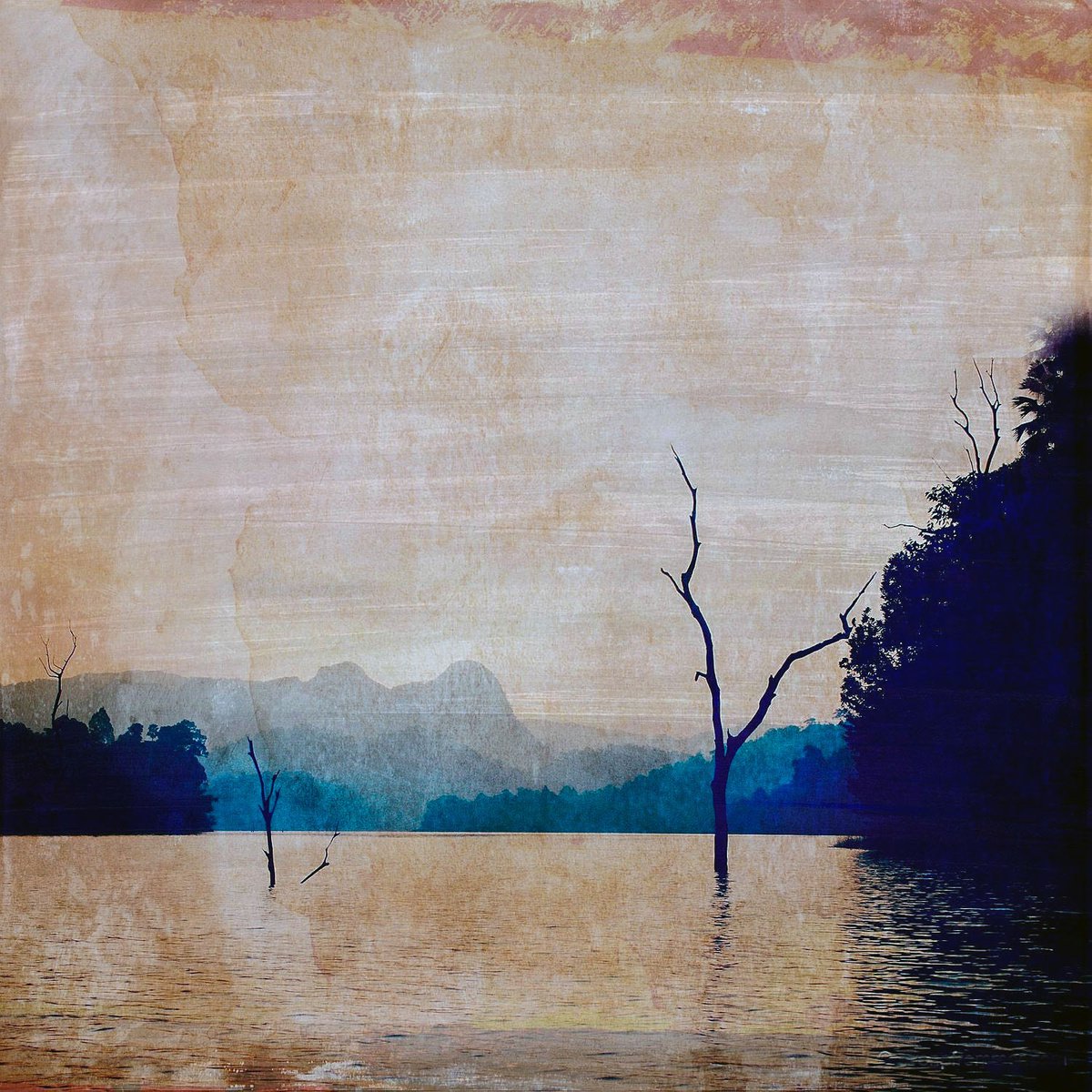 Abstract Landscape Photograph By Sven Pfrommer, 39 X 39", Khaosok Xi, Original Artwork