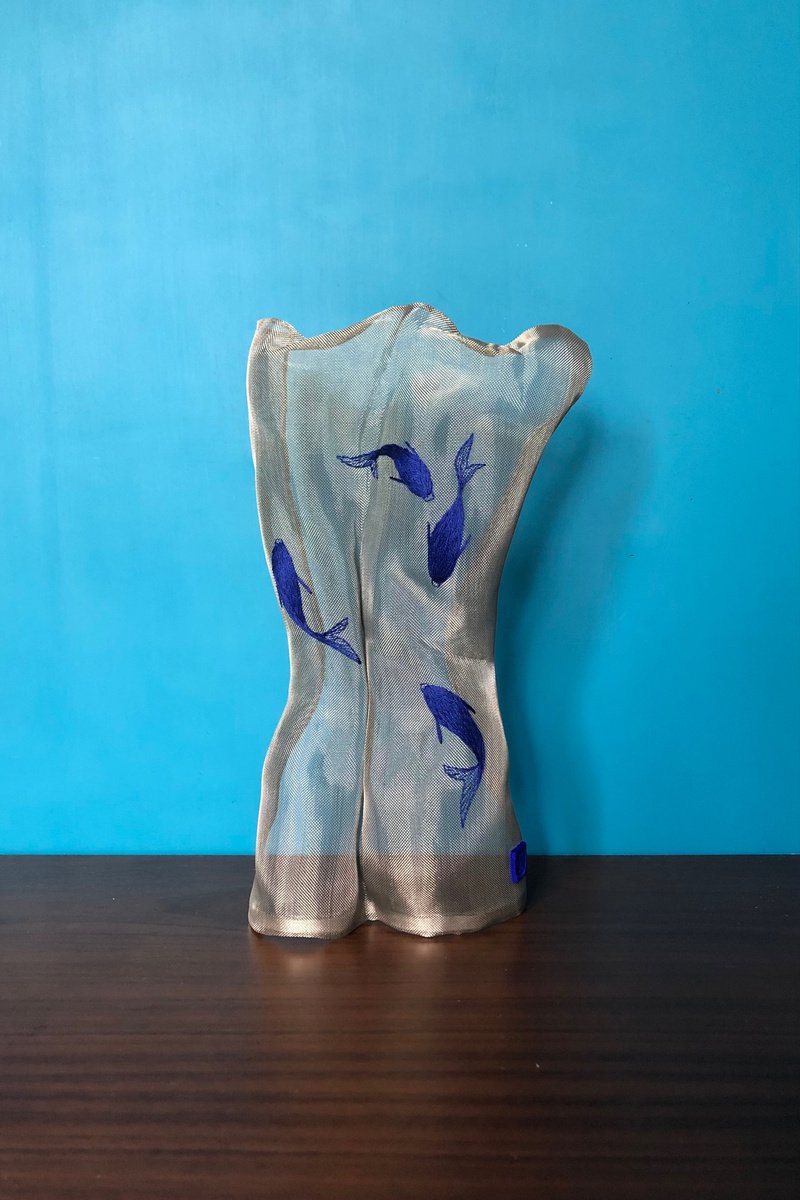 Expressive Animal Sculpture By Gavin Tu, 7 X 11, Koi Ii, Original Artwork