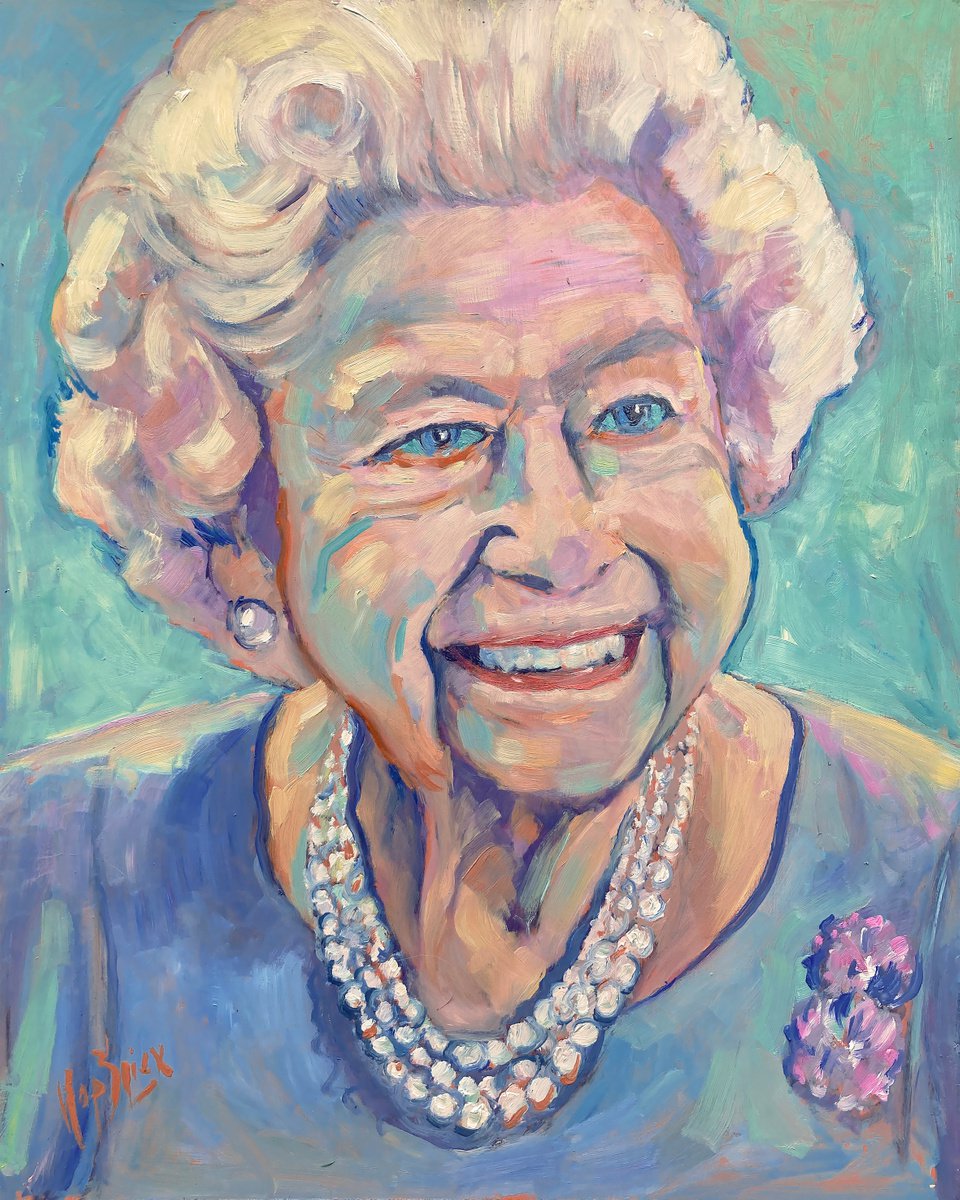 Happy Platinum Jubilee Queen Elizabeth II by Nop Briex