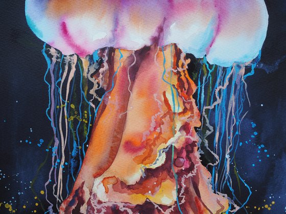 Jellyfish - original watercolor artwork