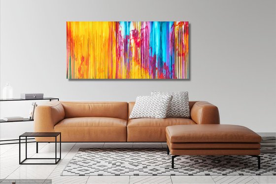 170x 80 cm | Extra Large Abstract | The Emotional Creation #255