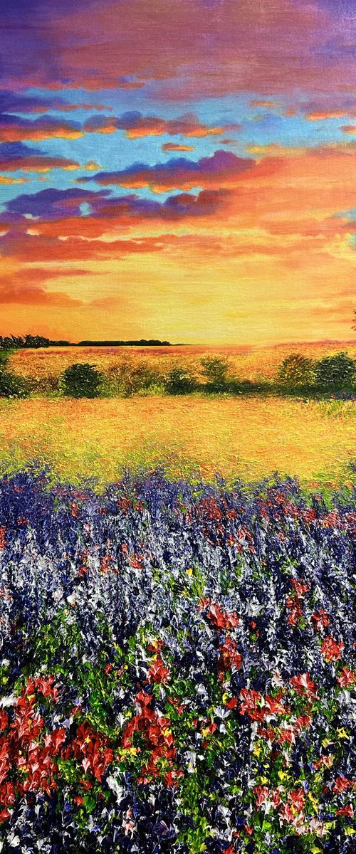 Where Wildflowers Meet the Sky by Kenneth Halvorsen