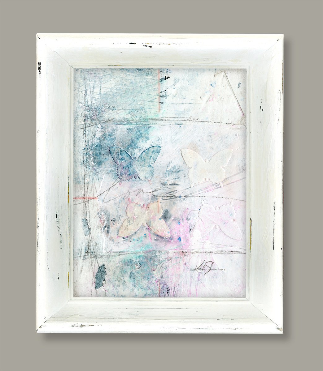 Abstract Painting By Kathy Morton Stanion, 11 X 13", Only A Memory 6, Original Artwork