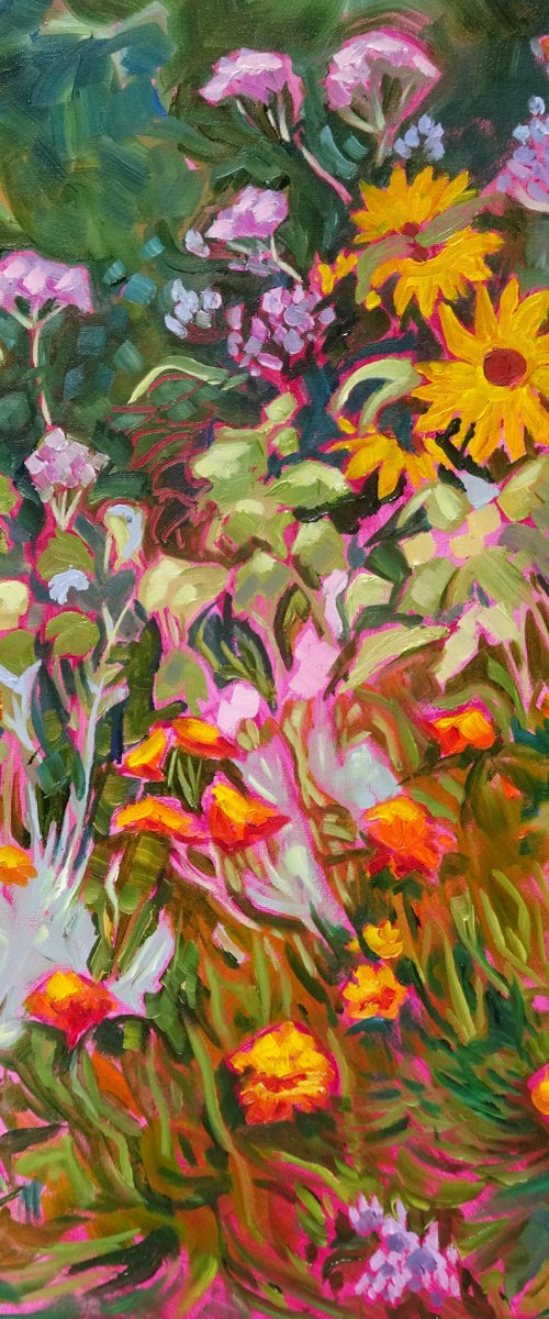 Studio Flower Border by Mary Kemp