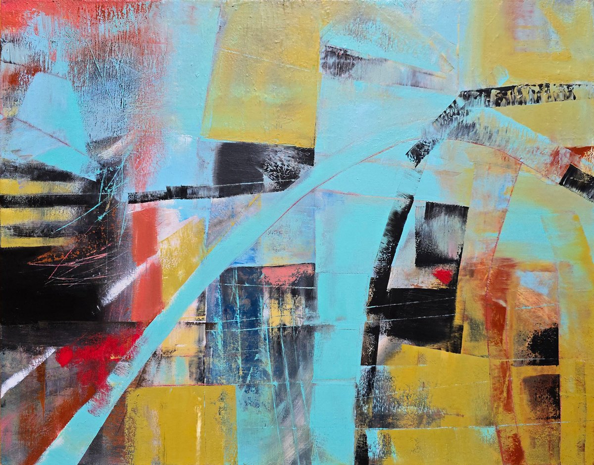 Abstract Oil Painting By Faith Patterson, 28 X 22, Breath Of Nature, Original Artwork