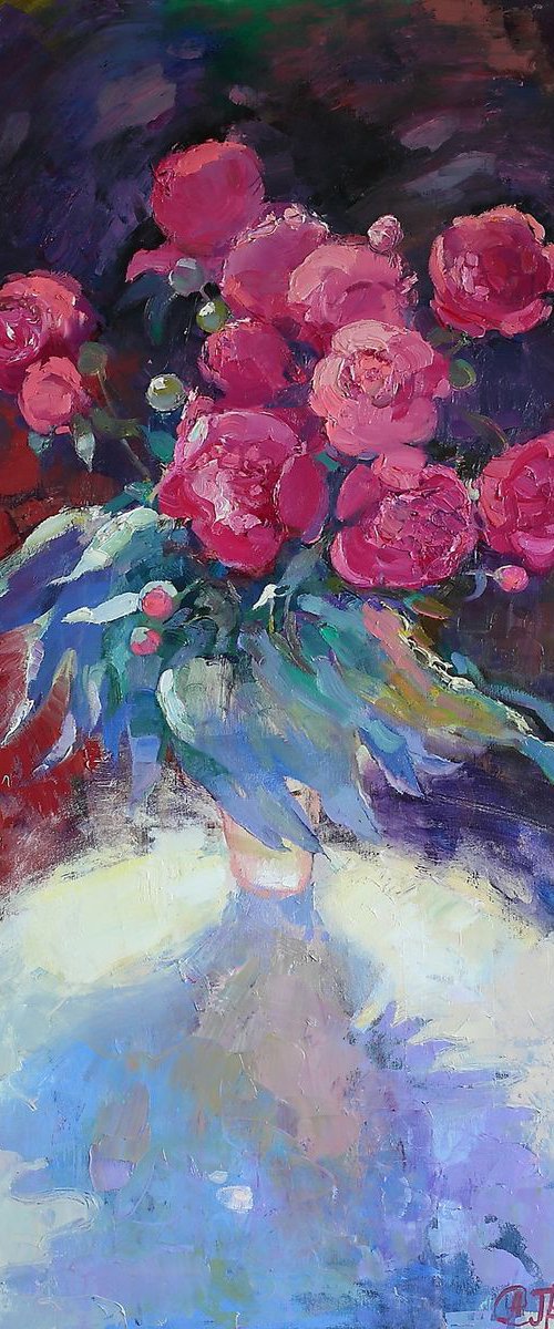 Peonies in June by Anastasiia Grygorieva