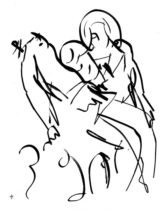 Pieta - Hommage to Michelangelo