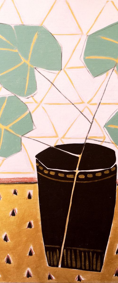 "Gold Tablecloth #2" by Marisa Añón