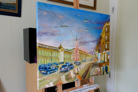 St. Petersburg, Evening Nevskiy Avenue