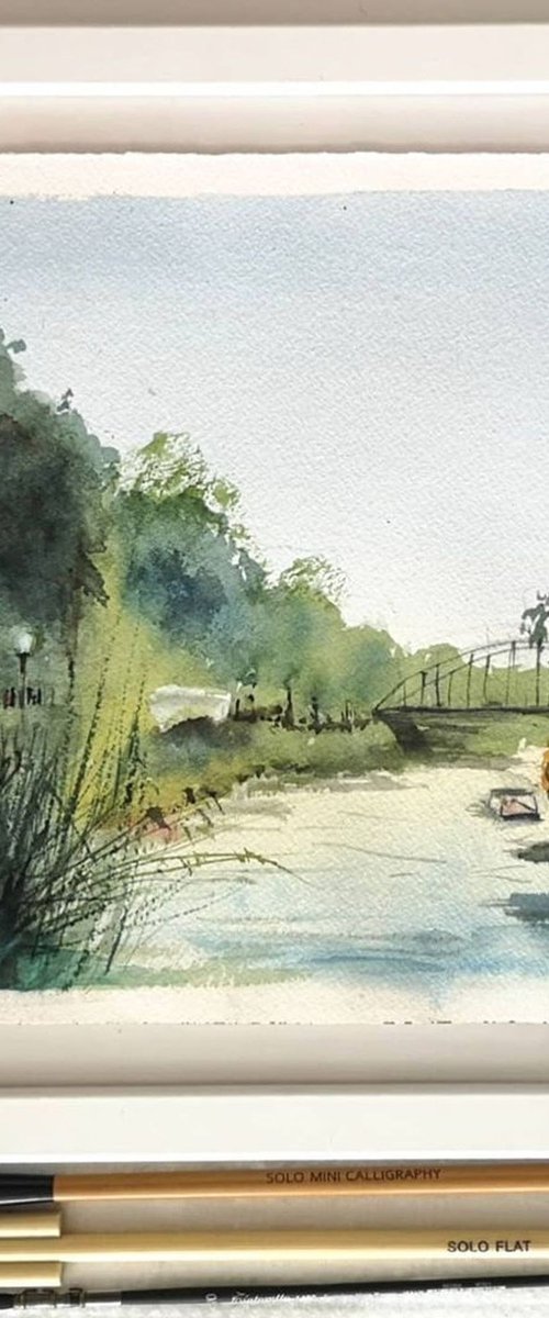 Yarkon River in Tel-Aviv Park by Olga Tchefranov (Shefranov)