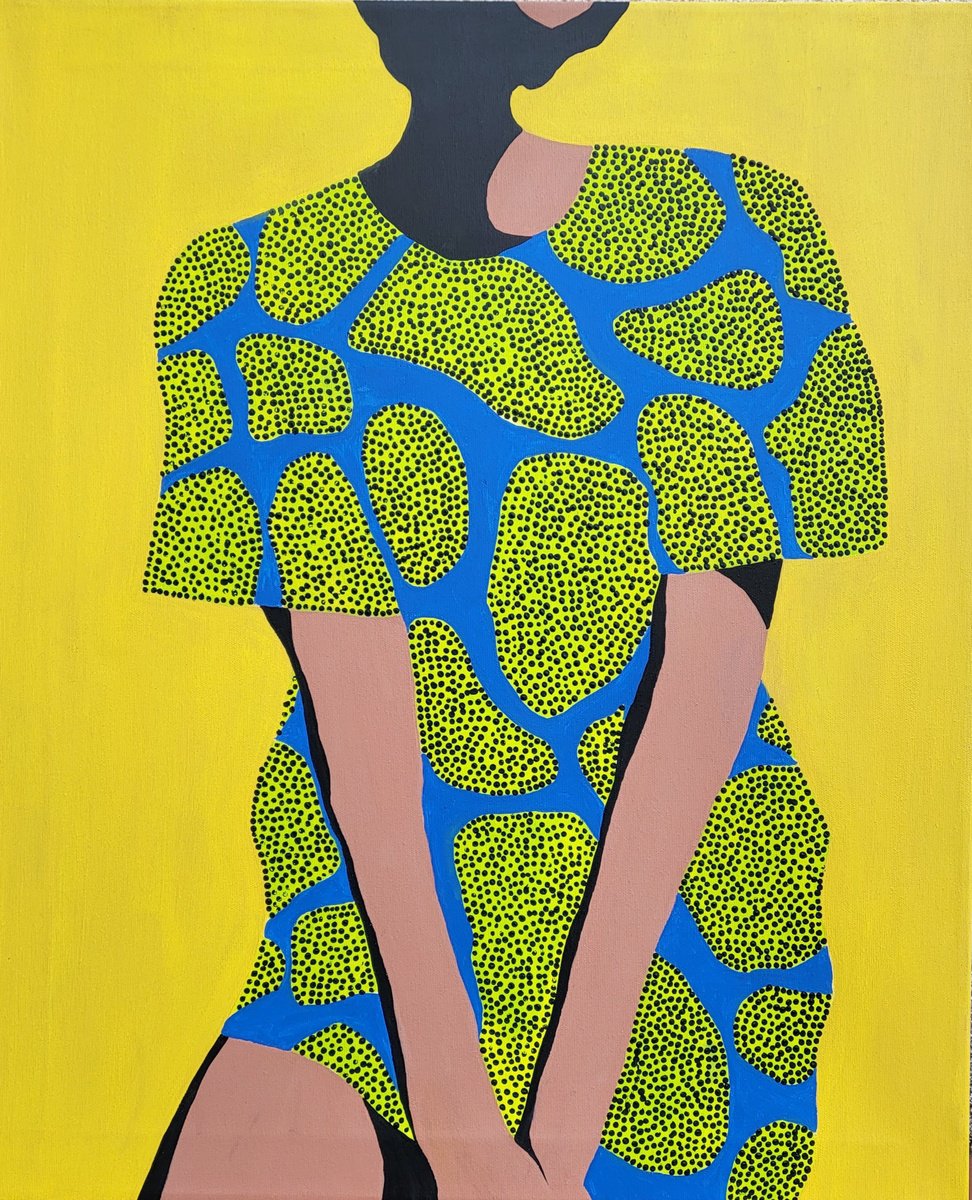 Graphic Acrylic Painting , Composed 1 By Veronika Obushikhina, 24 X 28, Artwork For Sale On Artfinder