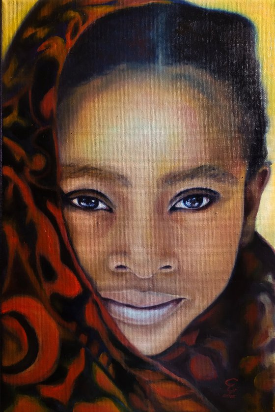 Portrait of an African girl, Rufaro