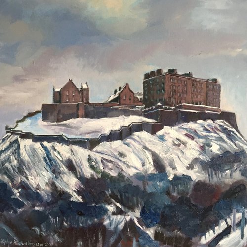 'Still Winter, Edinburgh Castle' by Stephen Howard Harrison