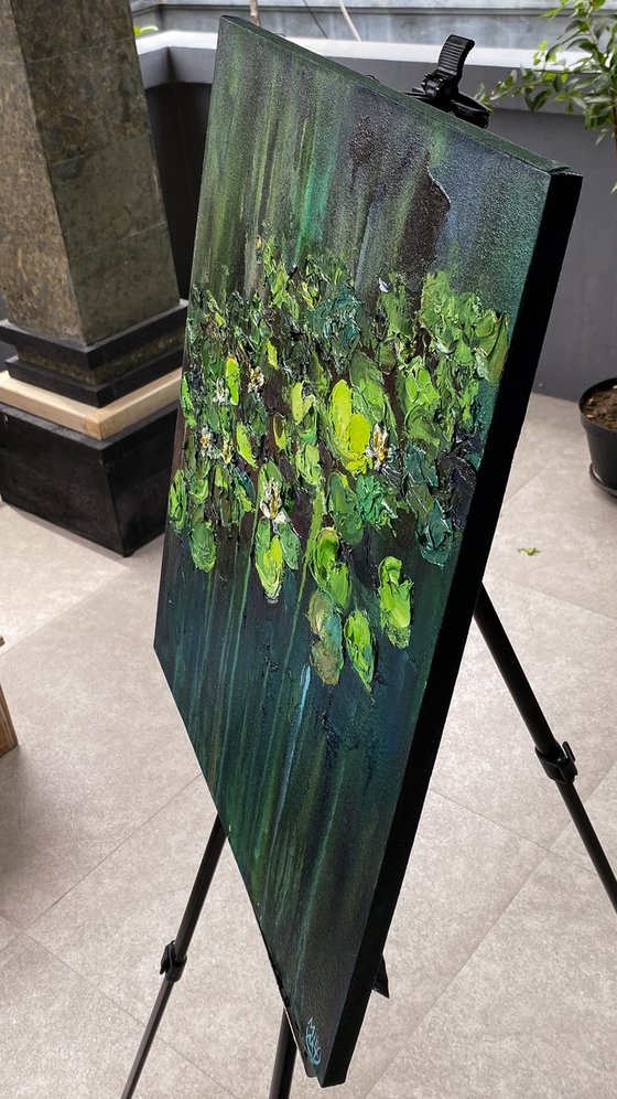 Water Lily Oil Painting