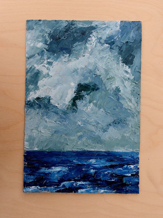 Seascape, Stormy Skies