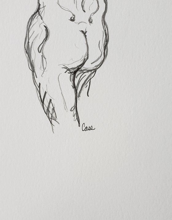 "Walking Away" - Figure - Female - Nude