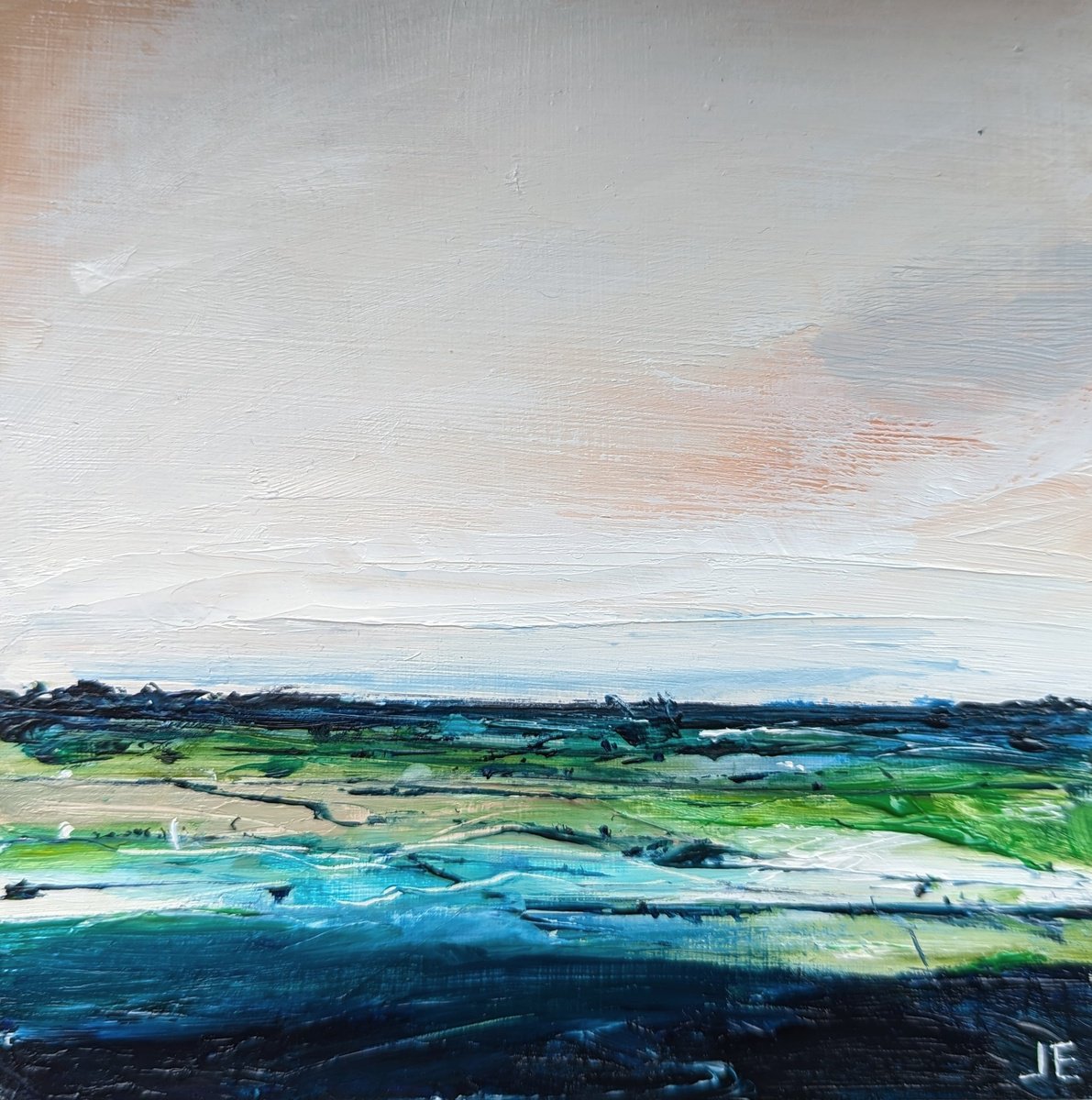 Miniature Abstract Chilterns Landscape #7 by Jo Earl
