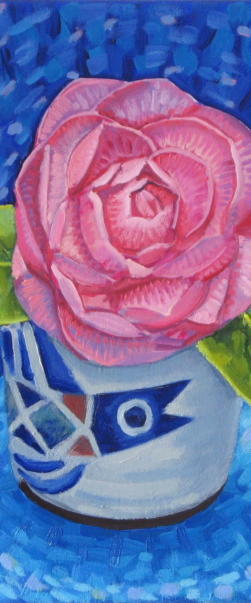 Rose in a Small Pot by Richard Gibson