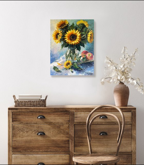 Burst Sunflowers