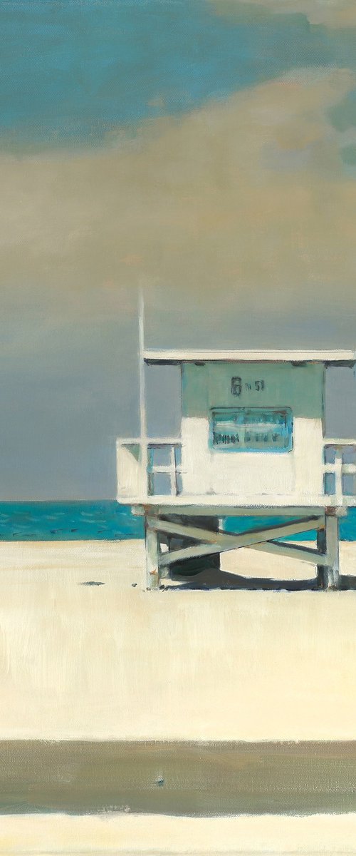 Bright lonely day 30x30 inch 76x76cm by Bo Kravchenko by Bo Kravchenko