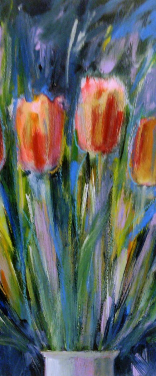 Vibrant Tulips by Jan Rippingham