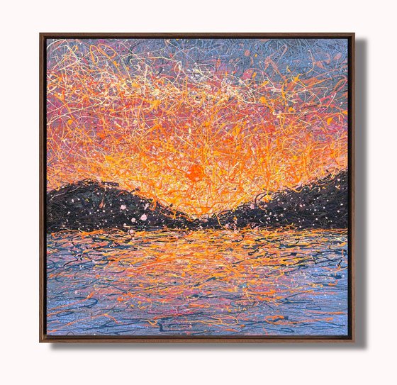 When Stillness Becomes Love - framed