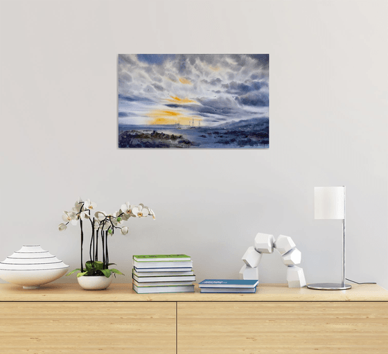 Sunset on the sea #12