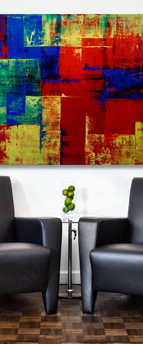 Squaredance Of Colors XL by Ansgar Dressler
