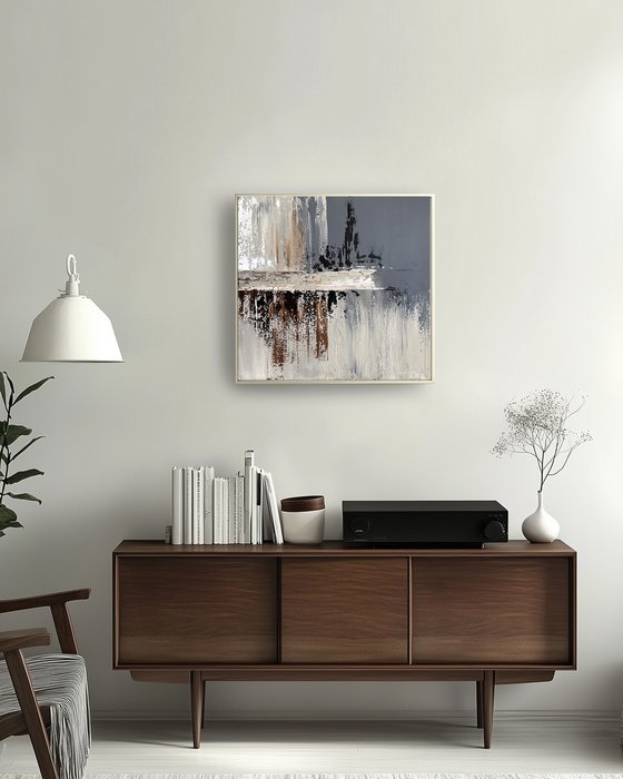 Ivory, Charcoal & Rust