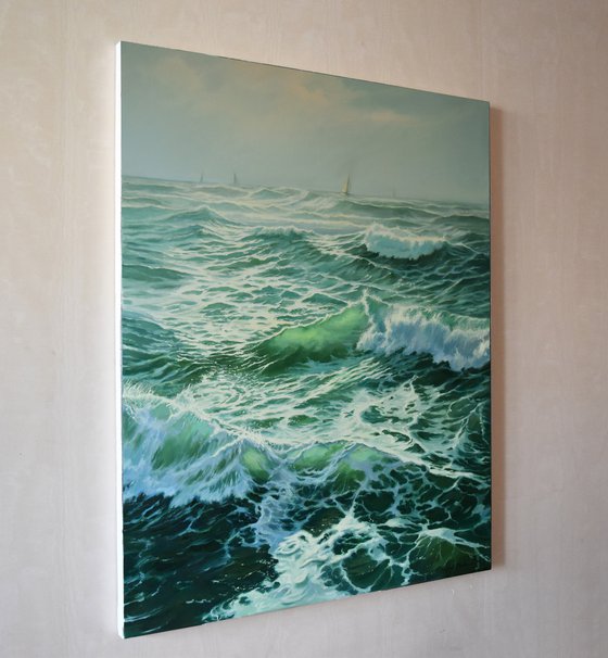 A seascape with waves III