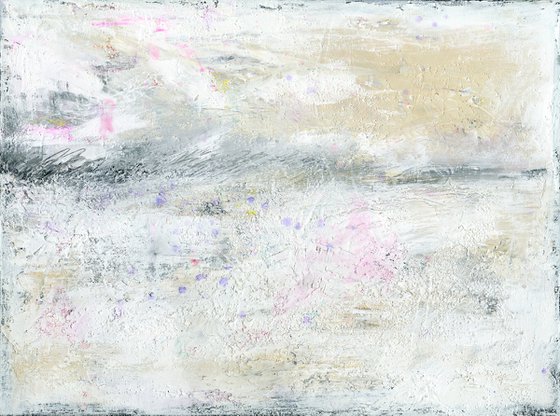 A Tranquil Journey 4 - Textural Abstract Painting by Kathy Morton Stanion