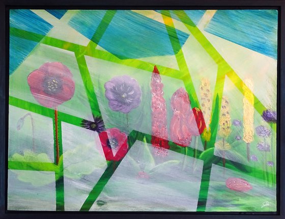Collage of flower artworks 9