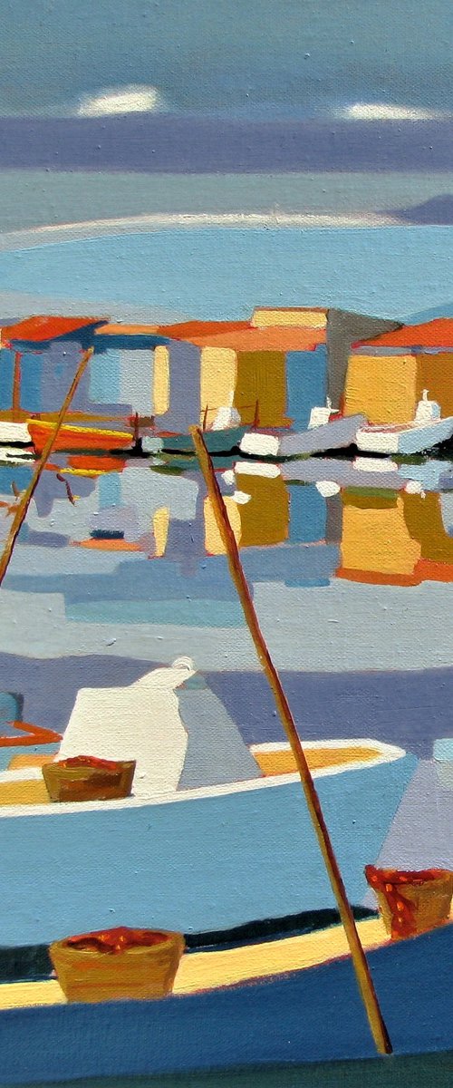 A little harbour in France by Jean-Noël Le Junter