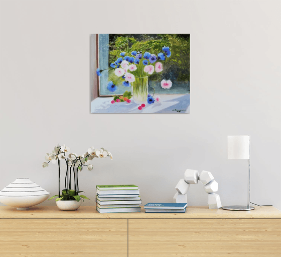 Cornflowers and Daisies
