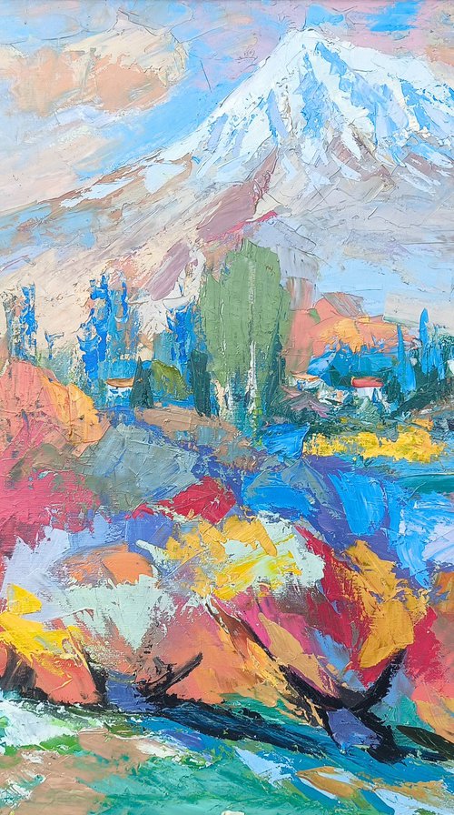 Village Beneath the Ararat by Sergey Arustamyan