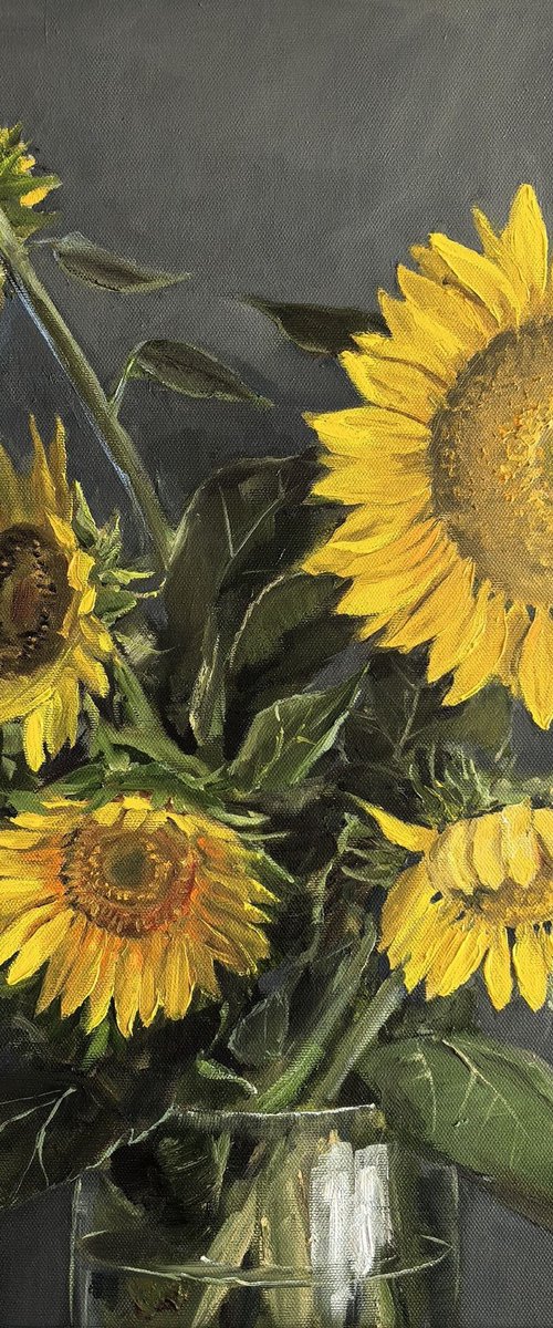 Sunflowers bouquet by Leyla Demir