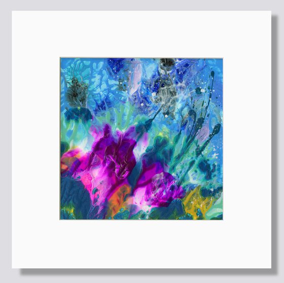 Flowering Euphoria 39 - Floral Abstract Painting by Kathy Morton Stanion
