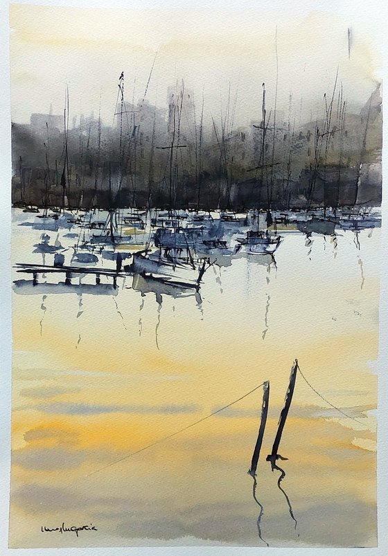 SUNSET IN THE PORT