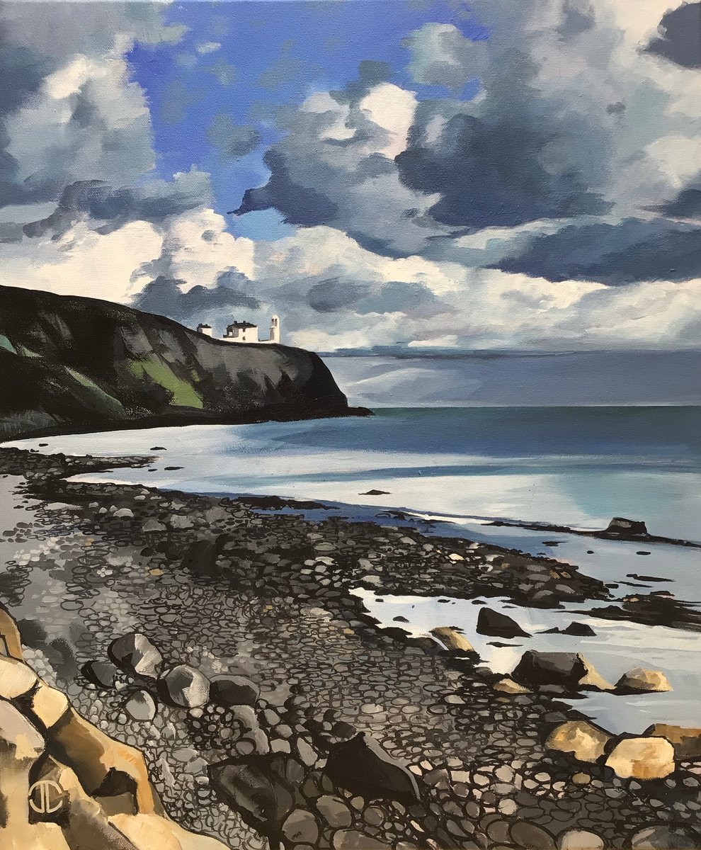  Moody Sky Blackhead Lighthouse By Joseph Lynch, 20 X 24, Artwork For Sale On Artfinder